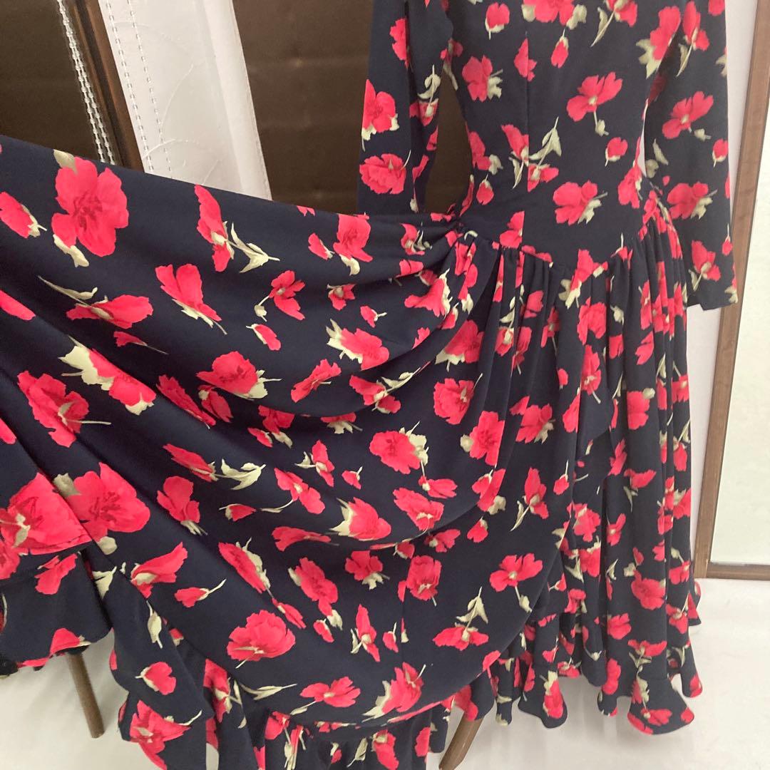 良品 フラメンコ ツーピース 花柄 ゴージャスボランテ 発表会