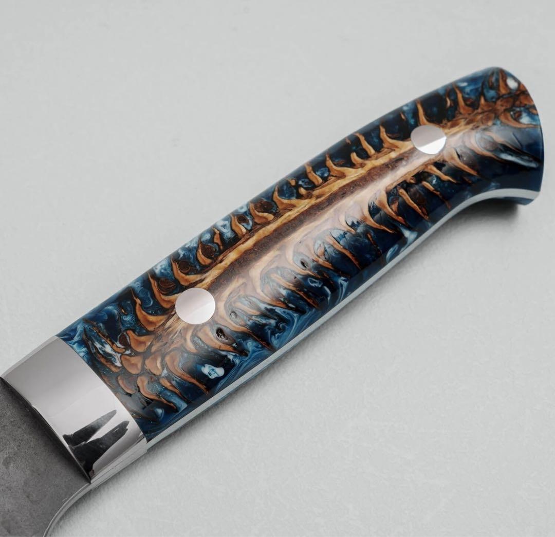 佐治武士　クロス槌目　黒打ち　vg10 牛刀270mm