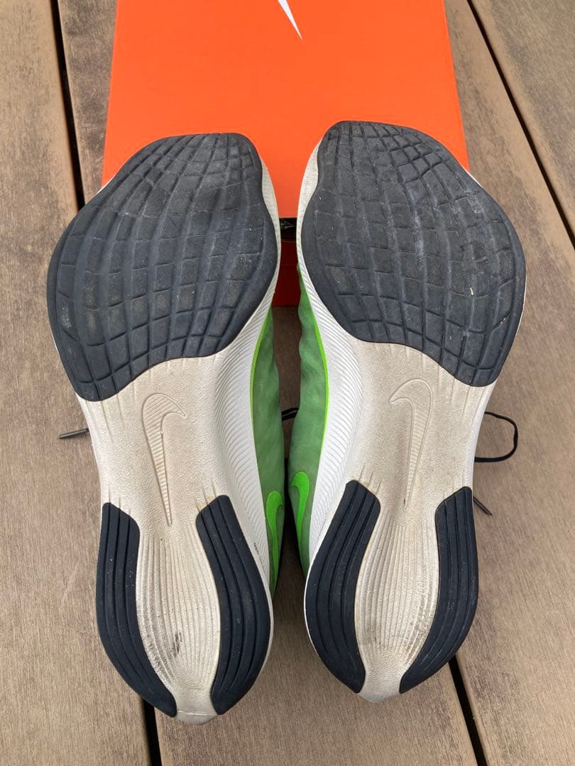 Nike zoom fly 3 26.5cm ランニング 緑 白 黒