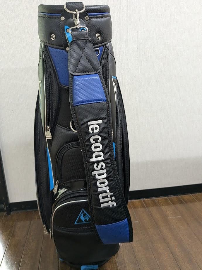 le coq sportif ゴルフキャデイバッグ ブラック/ブルー
