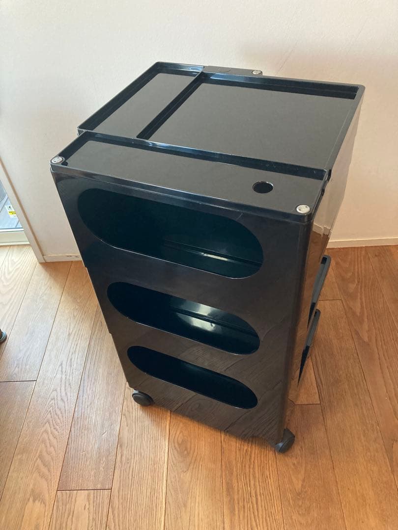 B-LINE ボビーワゴン 3段3トレイ ブラック