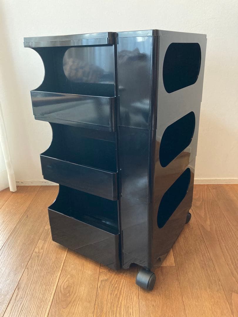 B-LINE ボビーワゴン 3段3トレイ ブラック