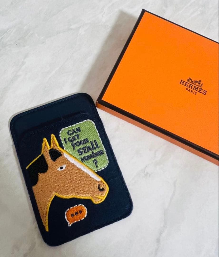 HERMES /スマホMagSafeパスケース/午年/馬
