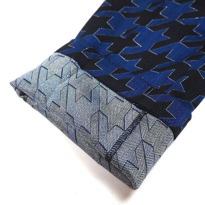 新品 セントアンドリュース ラメジャガード パンツ 定価39600円 青 M