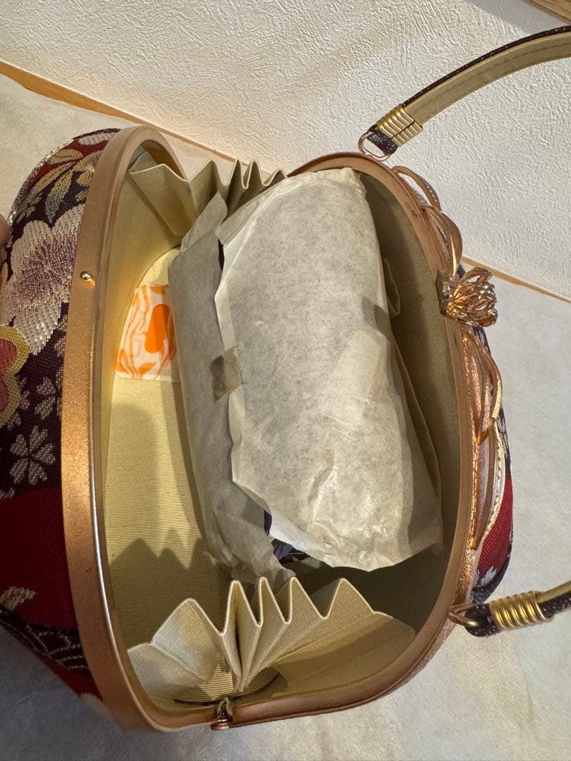 【みろく】【ほぼ新品】和装　バッグ　ハンドバッグ　和服 成人式　草履