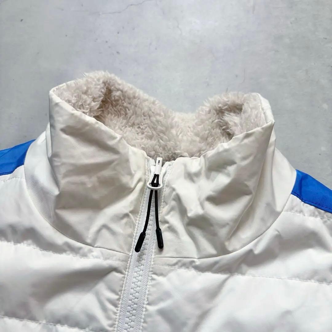 J.LINDEBERG リバーシブル 中綿ボアベスト ダブルジップ 2way S