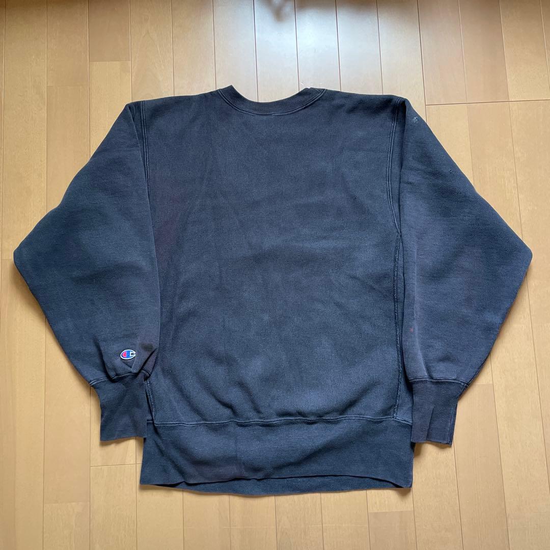 90s チャンピオン リバースウィーブ スウェット　usa製 ブラック　サイズL