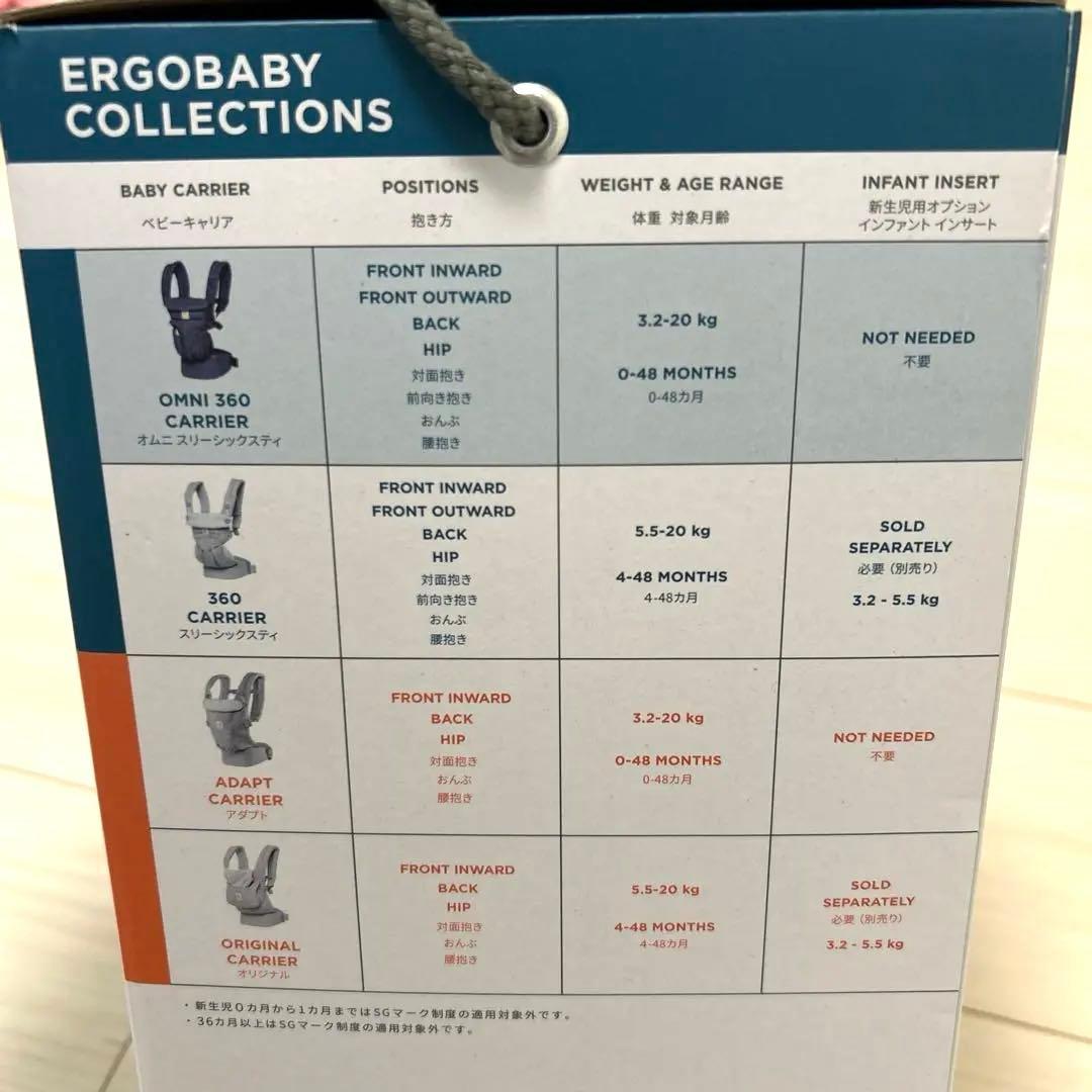 ergobaby OMNI 360 ネイビー抱っこひも　baby hopper