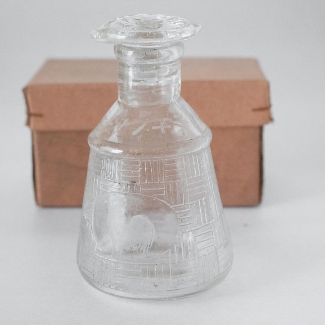 チキンソースの醤油瓶 醤油差し レトロ ガラス瓶 元箱