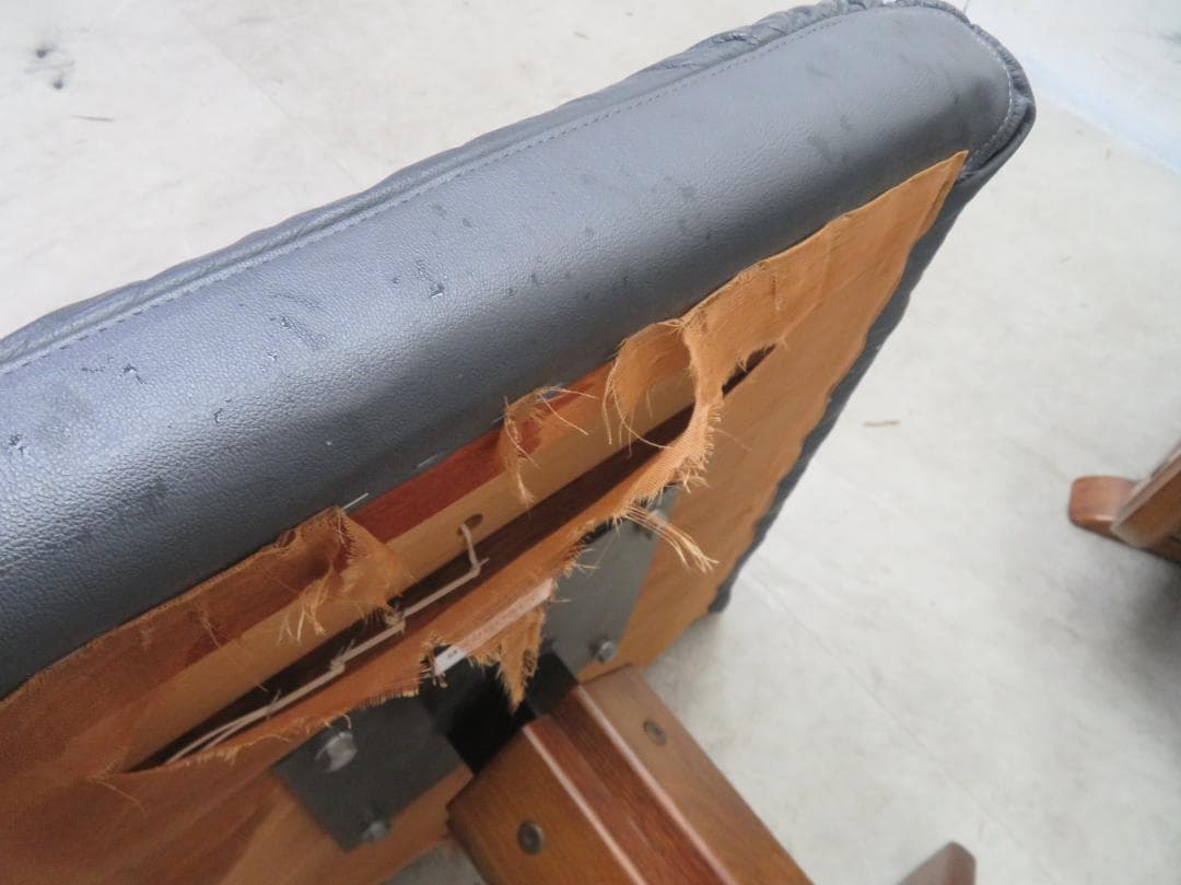 本革■冨士ファニチャ■リクライナー&オットマン■パーソナルチェア■北欧モダン■