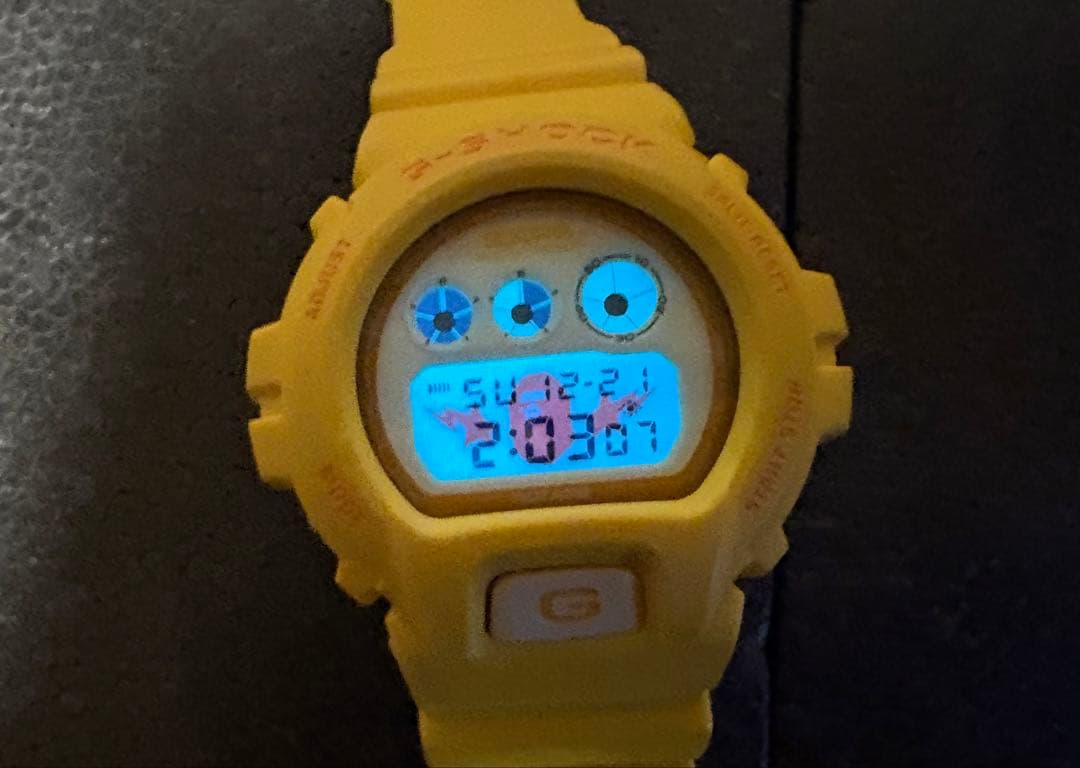 ジャンク品　bape G-Shock DW-6900 イエロー