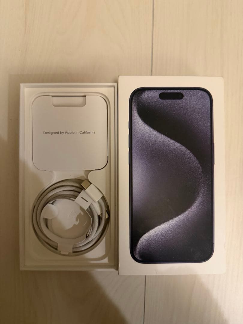 Apple iPhone 15Pro ブルーチタニウム 256GB 本体 美品