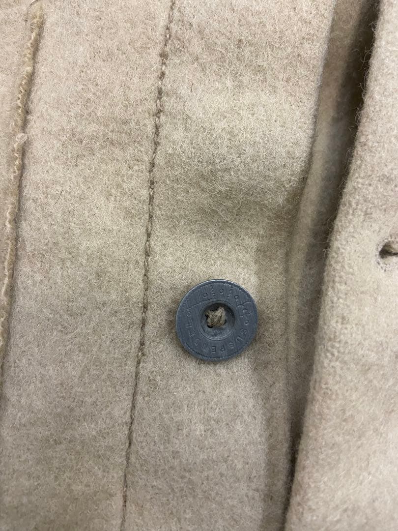 30s〜　ロイヤルネイビー？ダッフルジャケット メタルボタン