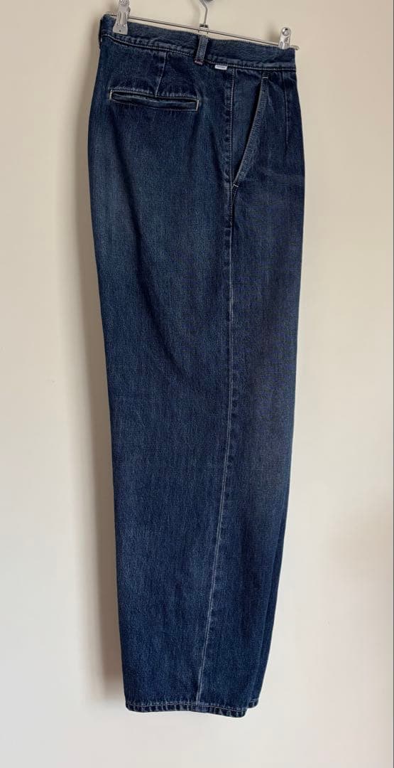 パンツ Selvage Denim Two Tuck Tapered Pants