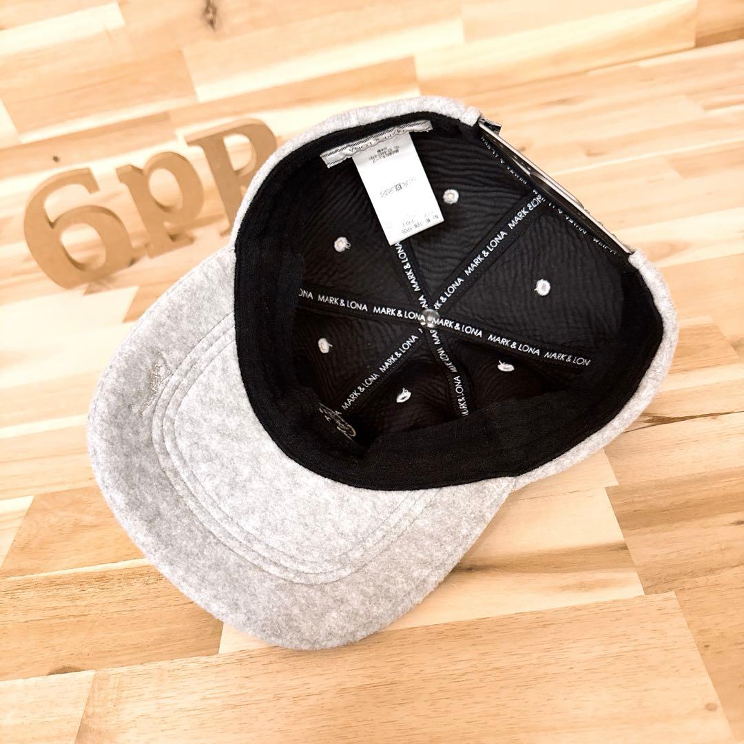レア/廃番【マークアンドロナ】スカル ロゴ フリース キャップ ゴルフ グレー