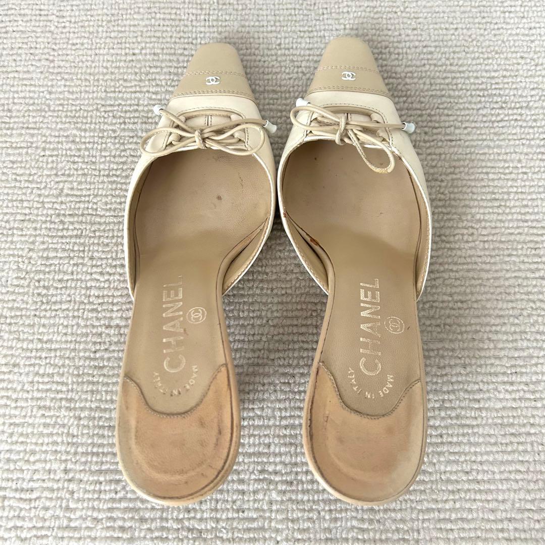 CHANEL シャネル ミュール サンダル ココマーク 22cm