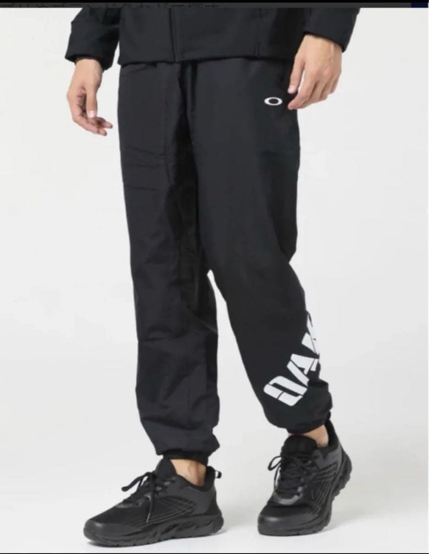 オークリー　メンズ　ウィンドブレーカー　軽量　撥水　ブラック　黒　上下　M