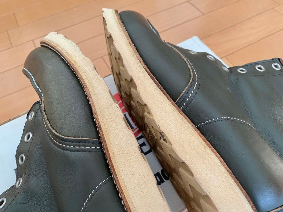 90s レッドウイングredwing 8180 緑 四角犬タグ US8 1/2