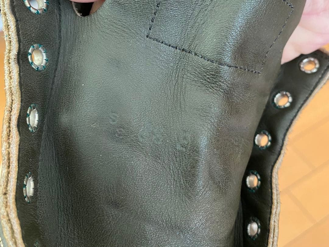 90s レッドウイングredwing 8180 緑 四角犬タグ US8 1/2