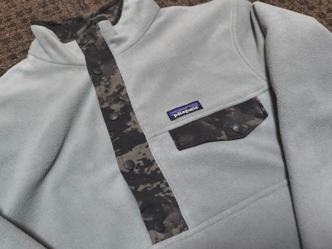 Patagonia パタゴニア リバーシブル スナップT グリセード プルオーバ