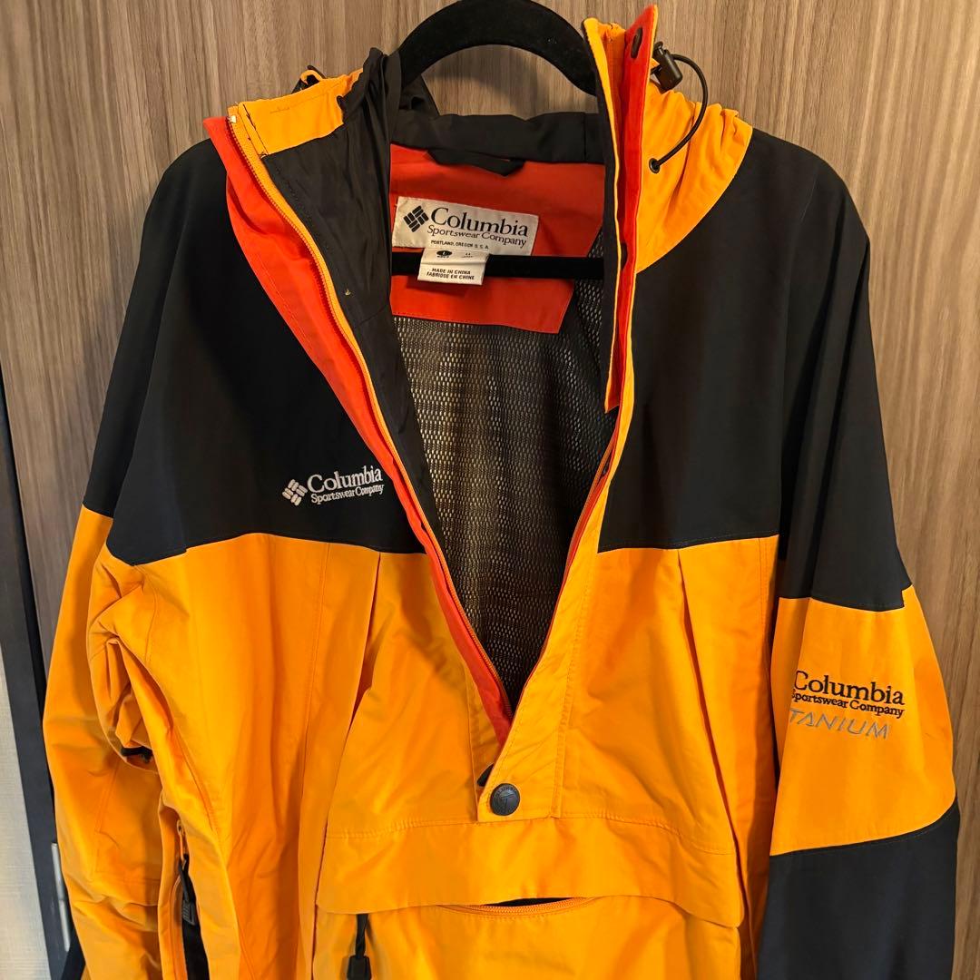Columbia ビンテージ Titanium マウンテンパーカー イエロー