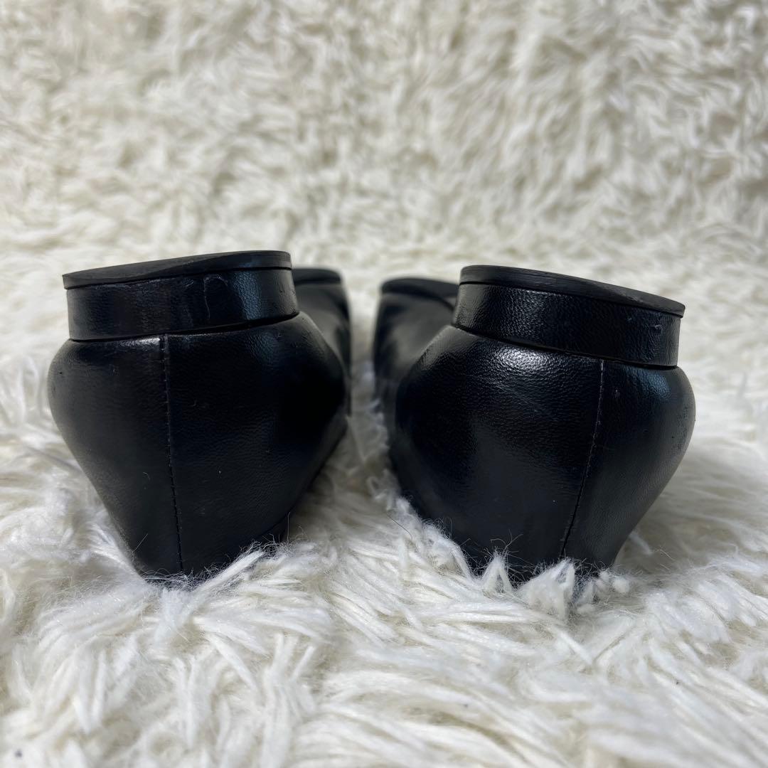 美品✨ CHANEL パンプス ココマーク デカロゴ レザー ブラック 37