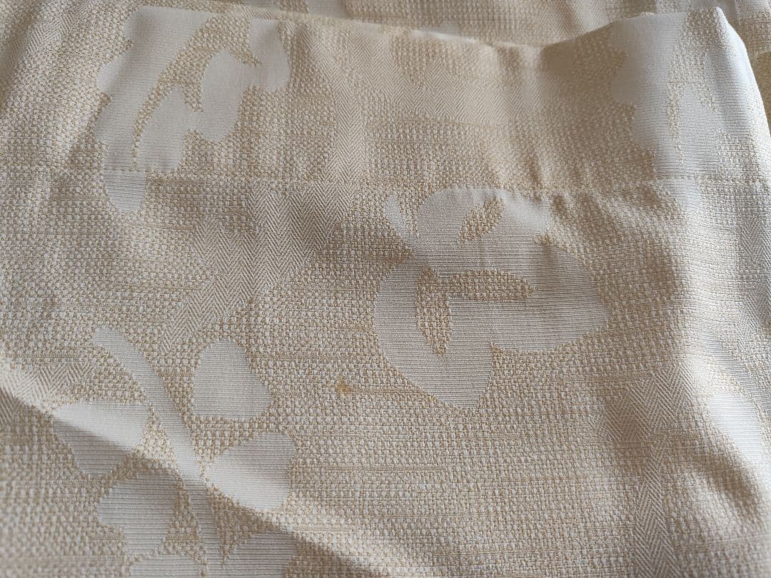 サンゲツ　オーダーカーテンわけあり2枚組 186×234　ベージュ　アンティーク