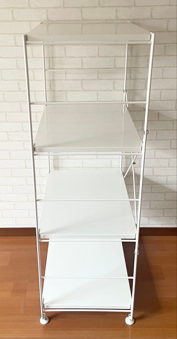 無印良品 MUJI スチールユニットシェルフ・中/ライトグレー