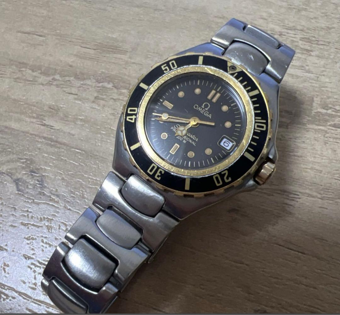 オメガ プロフェッショナル シーマスター200 れでーす　ジャンク　腕時計