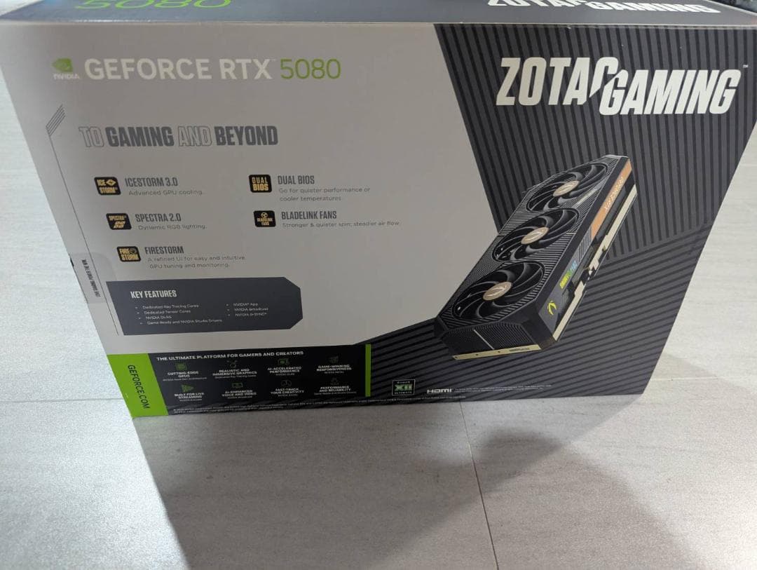 T*W様 ZOTAC GAMING GeForce RTX 5080 SOLID