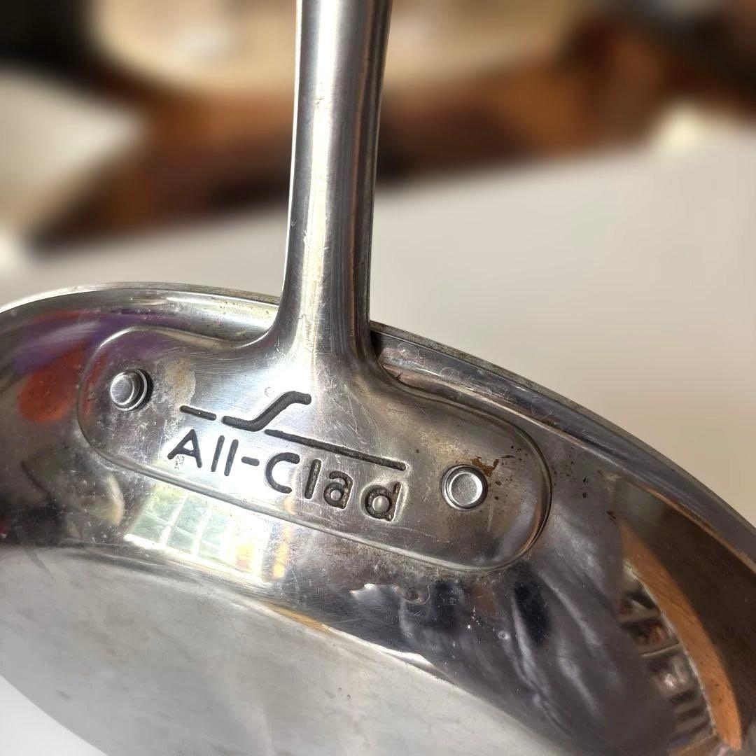 高級★ALL-CLADステンレススチール ノンスティック フライパン 中型