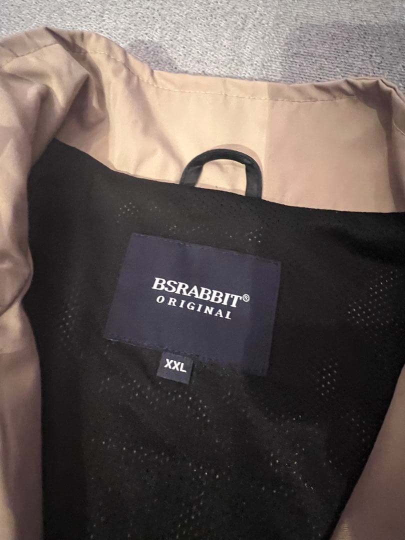 BSRABBIT ノースリーブ ベスト　ベージュ XXL