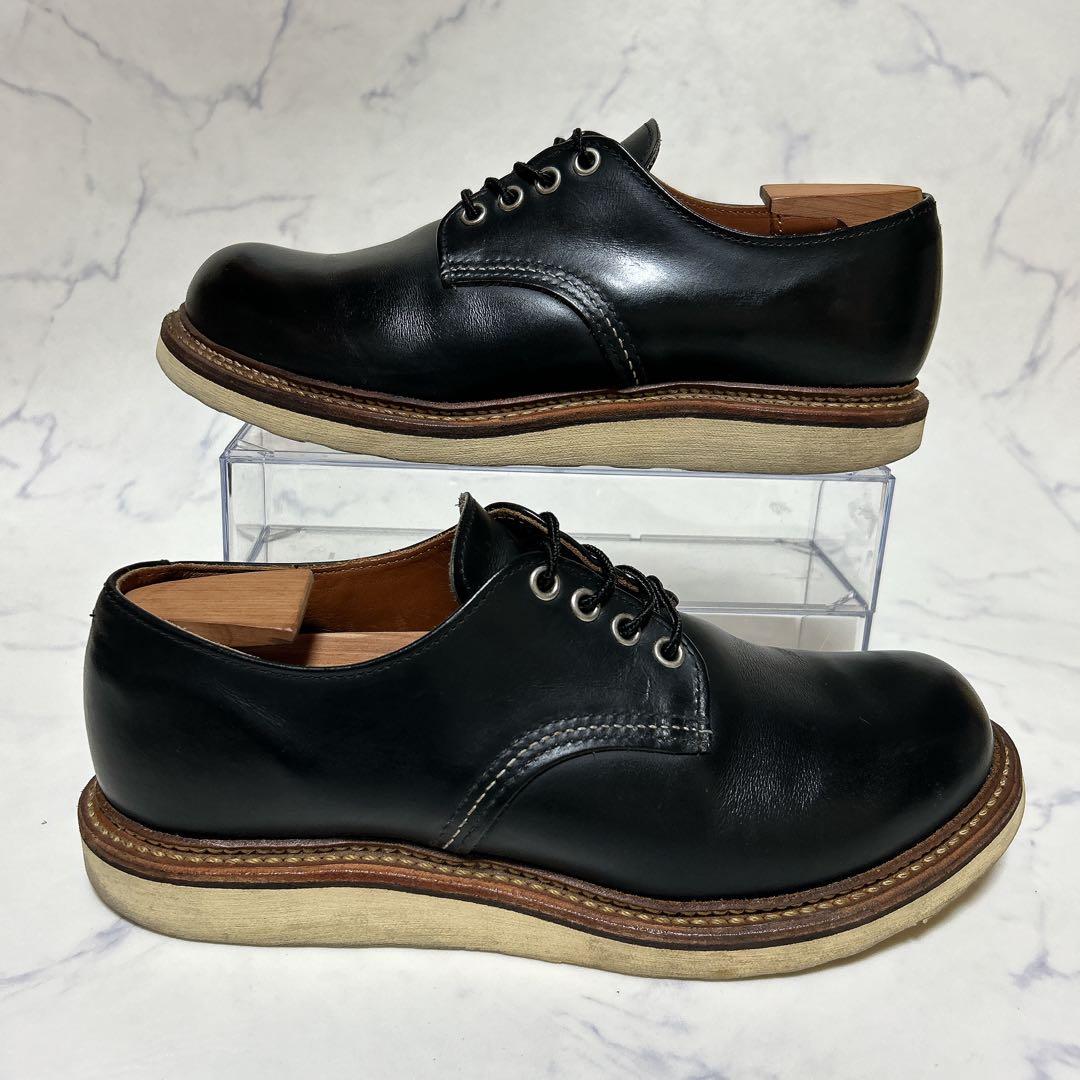 【廃盤】 レッドウィング 8002 ワークオックスフォード 黒 7.5 ブーツ