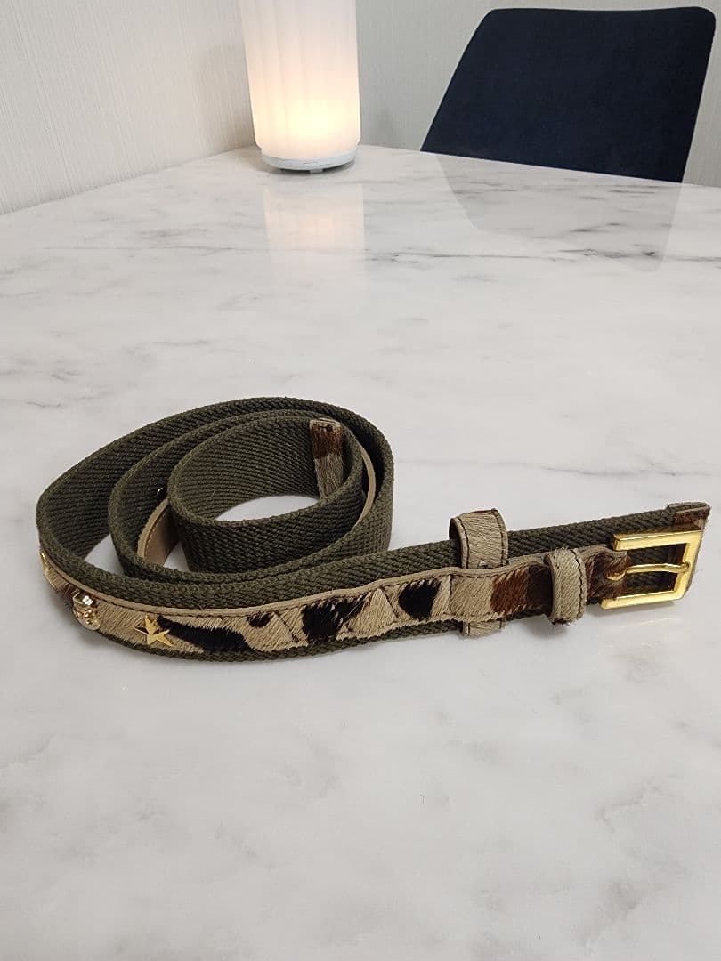 MARK LONA マークアンドロナスカル刺繍 ホワイトゴルフスカート& ベルト