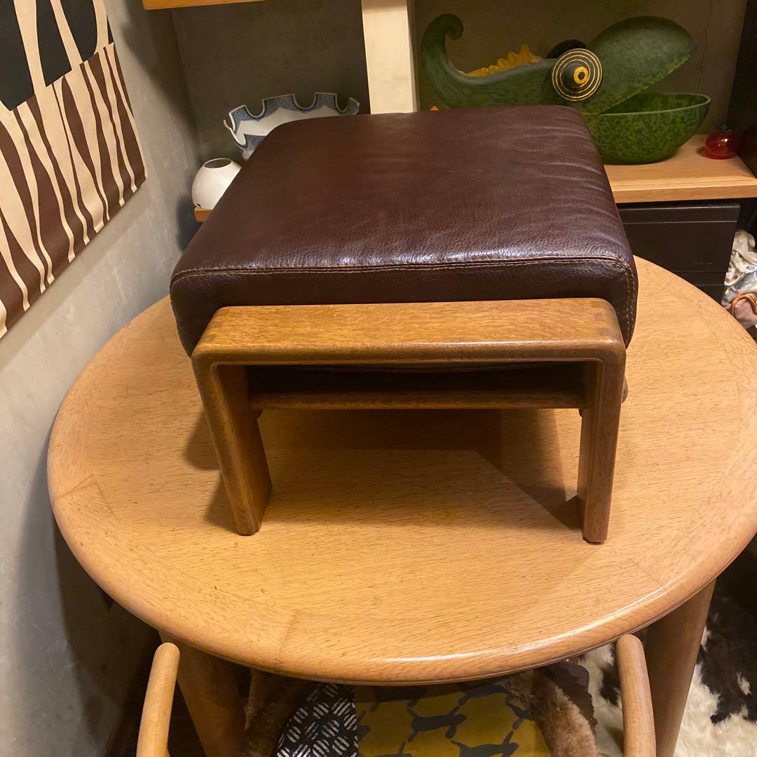 Condehouse ボルス　オットマン　高級　シボ厚革　旭川家具