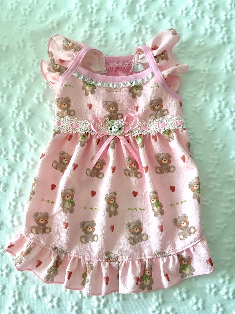 み犬服ハンドメイドワンピース
