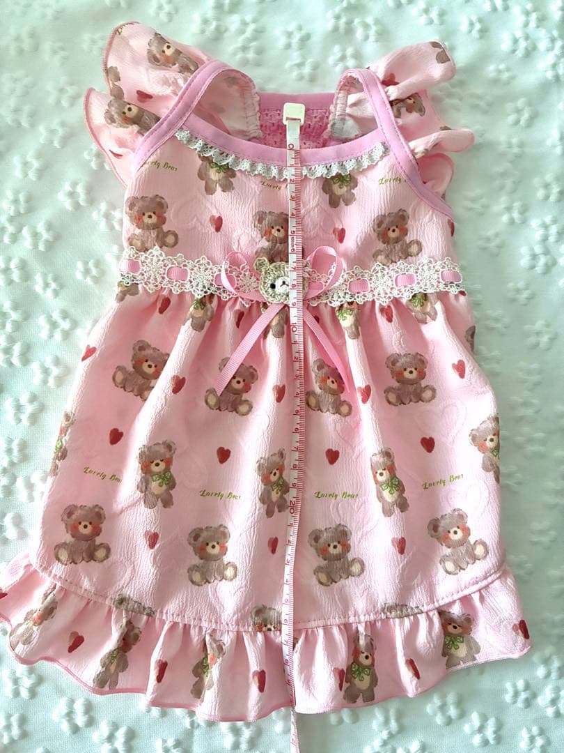 み犬服ハンドメイドワンピース