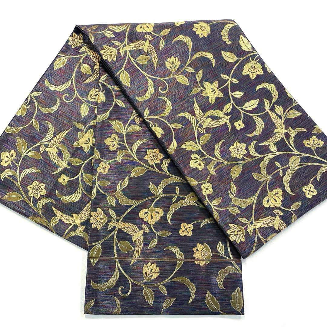 専用帯6071 ●斉藤三才 高級 正絹 六通 袋帯