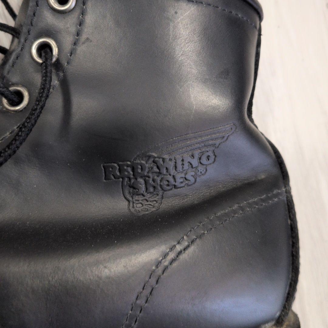 RED WING ブラック レザーブーツ8137 USA81/2 UK71/2