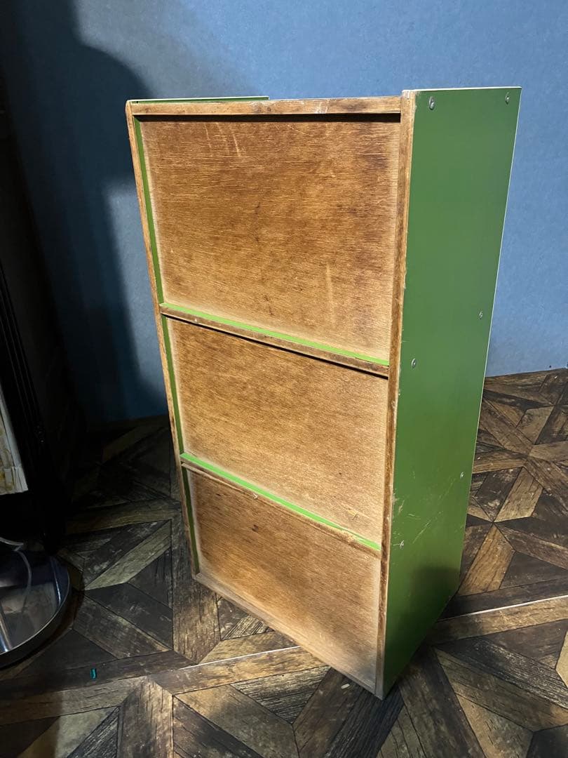 棚 ラック 緑 グリーン 昭和レトロ レトロポップ インテリア 当時物