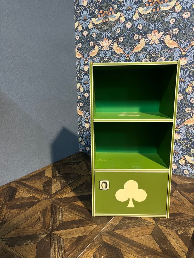 棚 ラック 緑 グリーン 昭和レトロ レトロポップ インテリア 当時物