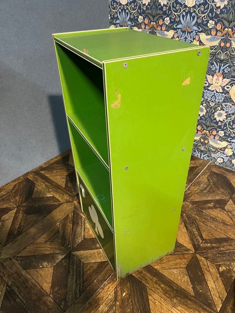 棚 ラック 緑 グリーン 昭和レトロ レトロポップ インテリア 当時物