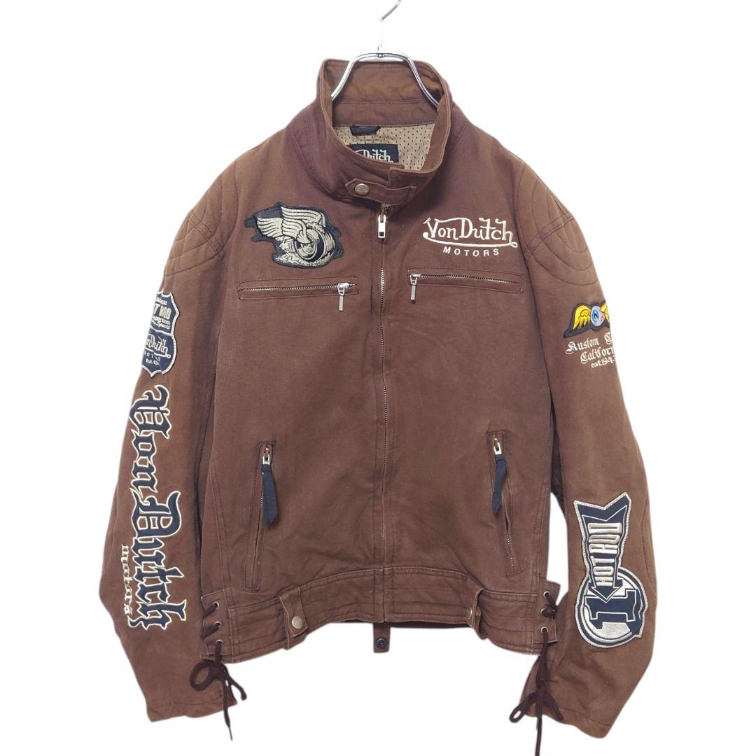 【Von Dutch MOTORS】ダック ライダースジャケット A-3016