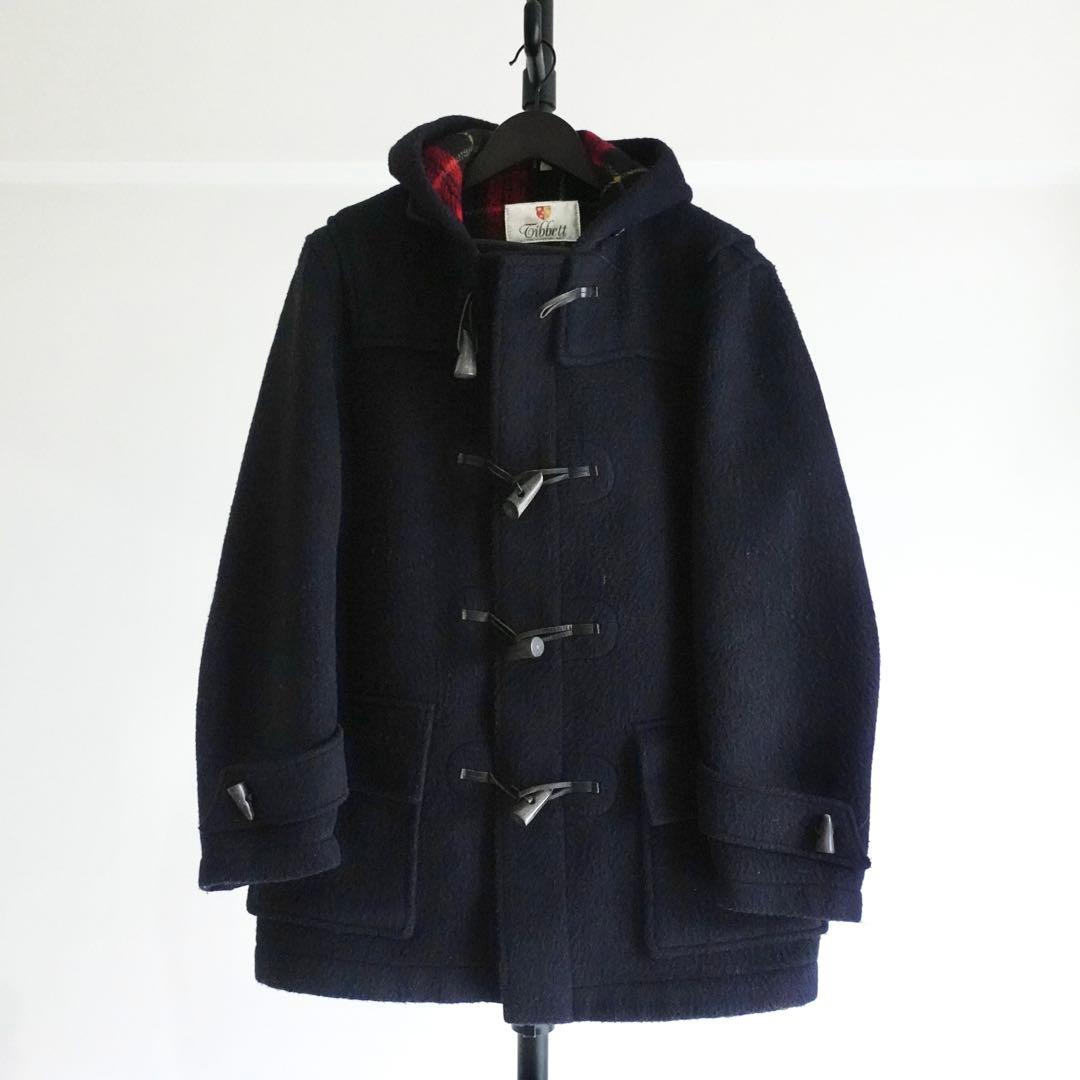 1980s Tibett ショートダッフルコート　ネイビー　イングランド製