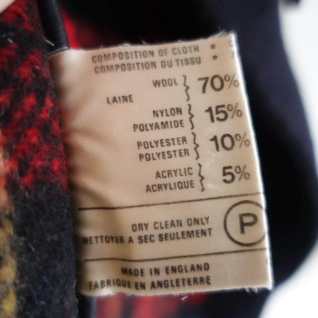 1980s Tibett ショートダッフルコート　ネイビー　イングランド製