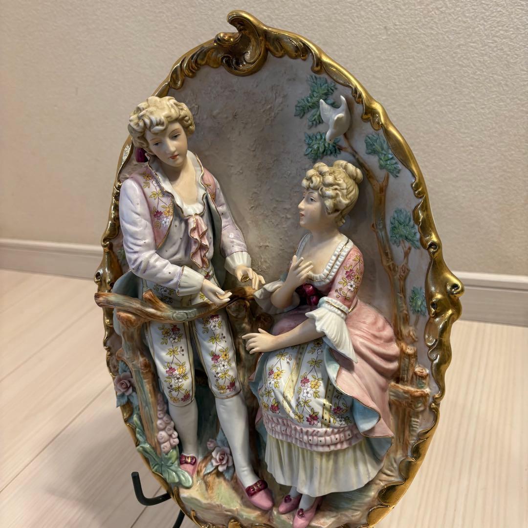 【美品】 アンティークドール 陶器人形 マイセン 瀬戸 昭和レトロ