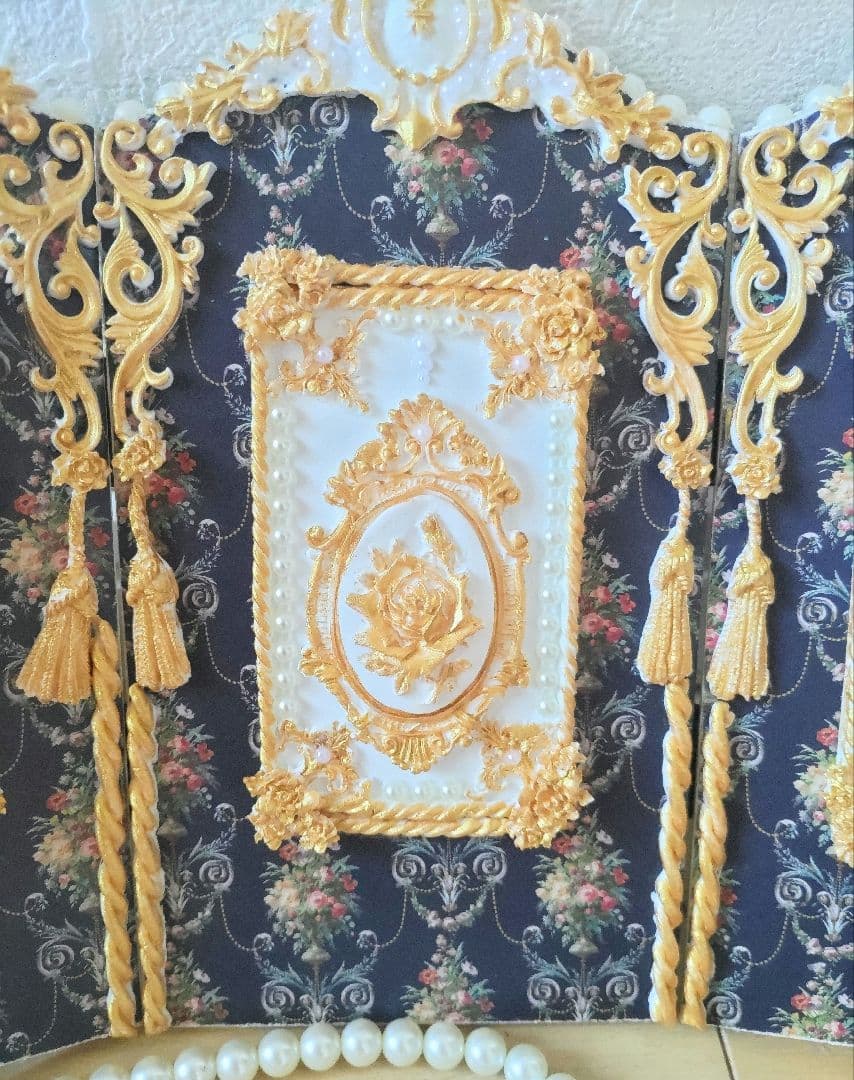 ミニチュア　パーテーション　（ロココ宮殿風）A