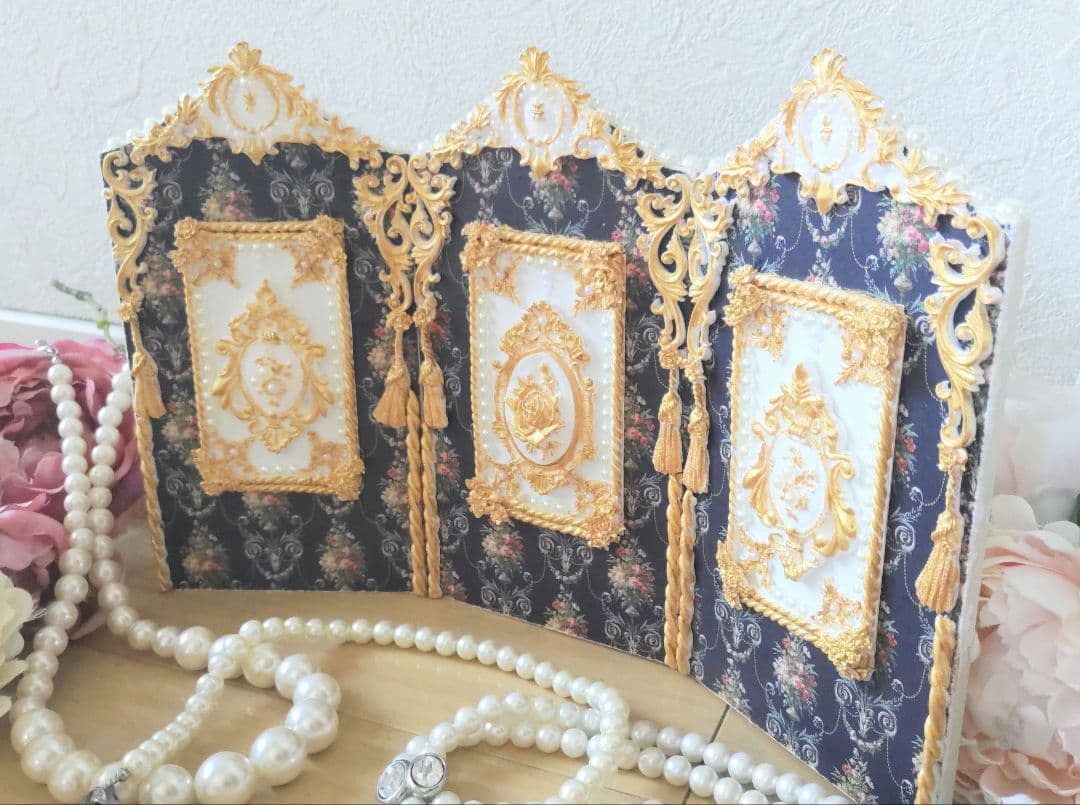 ミニチュア　パーテーション　（ロココ宮殿風）A