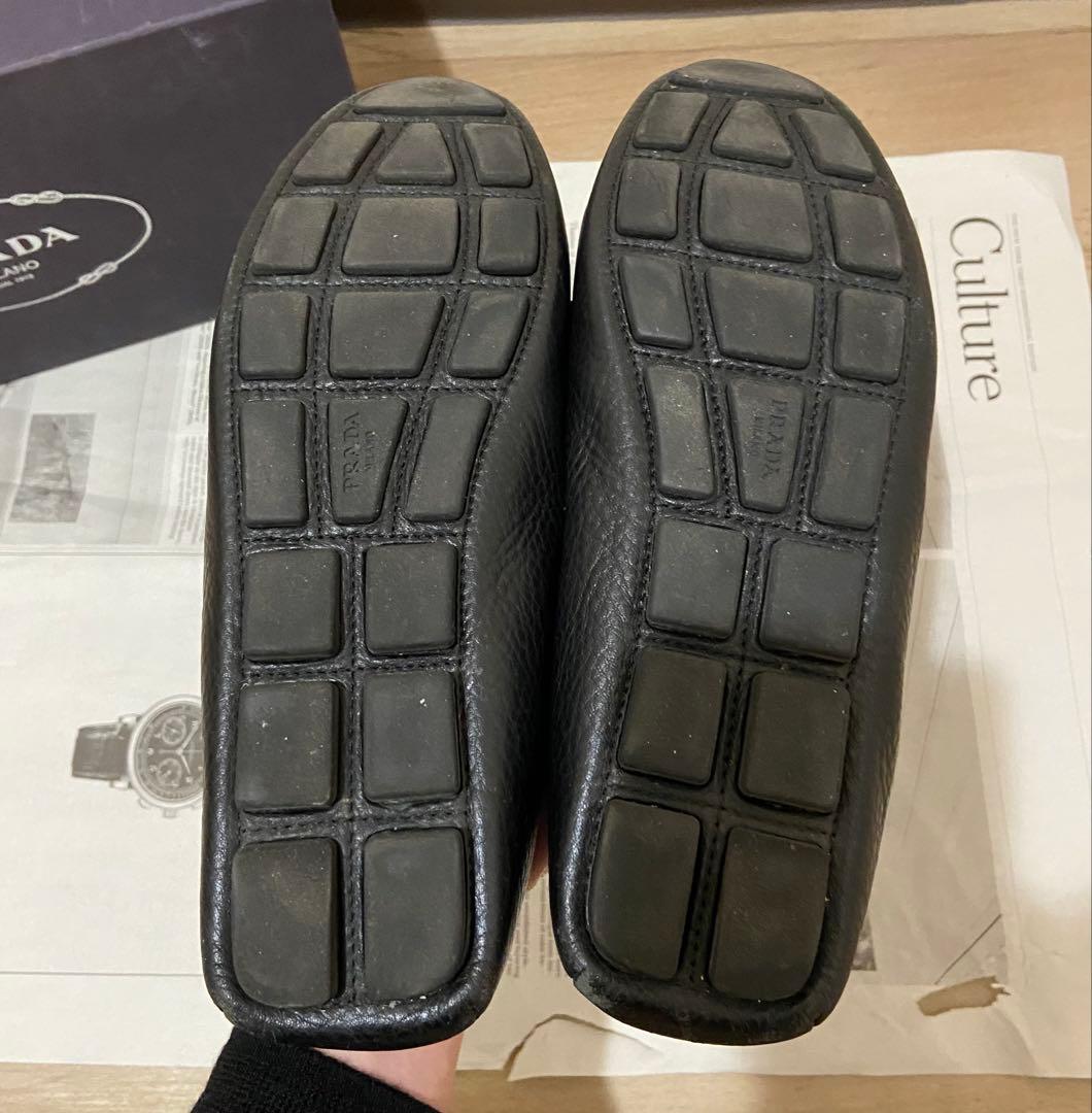 PRADA プラダ レザー ドライビングシューズ パンプス ブラック 37