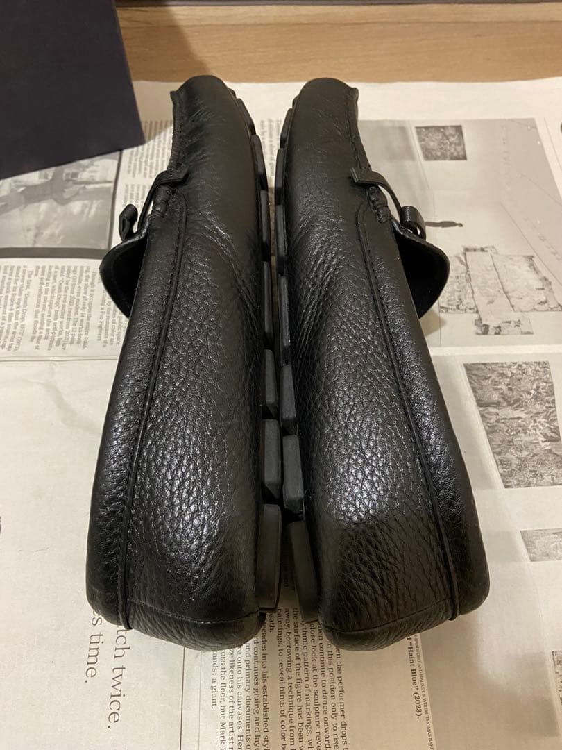 PRADA プラダ レザー ドライビングシューズ パンプス ブラック 37